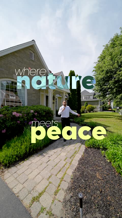 Vertical social listing video with an agent on camera in front of a New England home